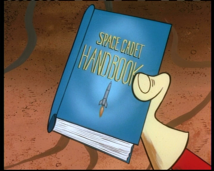 Plays when Stimpy pulls out the space cadet handbook.