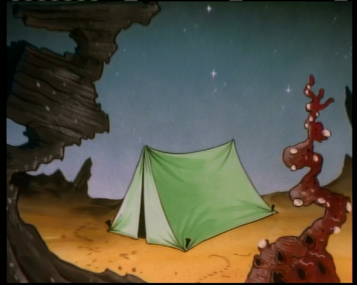 Plays when Ren and Stimpy are first in the tent.