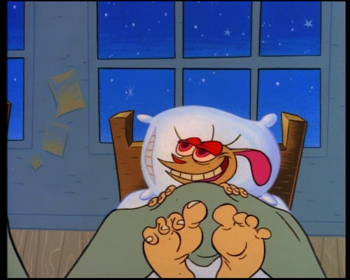 Plays when Ren and Stimpy are in bed.