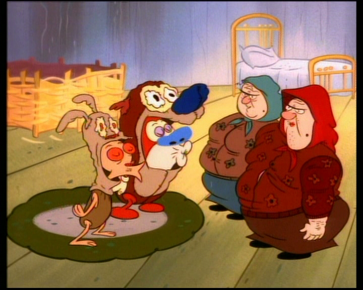 Plays when Ren and Stimpy kiss the wives goodbye.